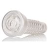 Optimum Series Stroker Pump Sleeve Textured Pussy Clear 6.25 Inch
