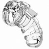 Man Cage Model 02 Male Chastity With Lock Clear 3.5 Inch