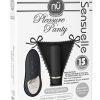 Pleasure Panty Wireless Remote Control Silicone USB Rechargeable Bullet Waterproof Black