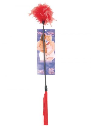 Whipper Tickler Feather And Rubber Tickler Red