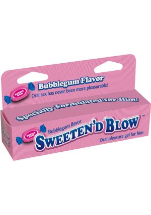 Sweeten D Blow Oral Pleasure Gel Bubblegum 1.5 Ounce