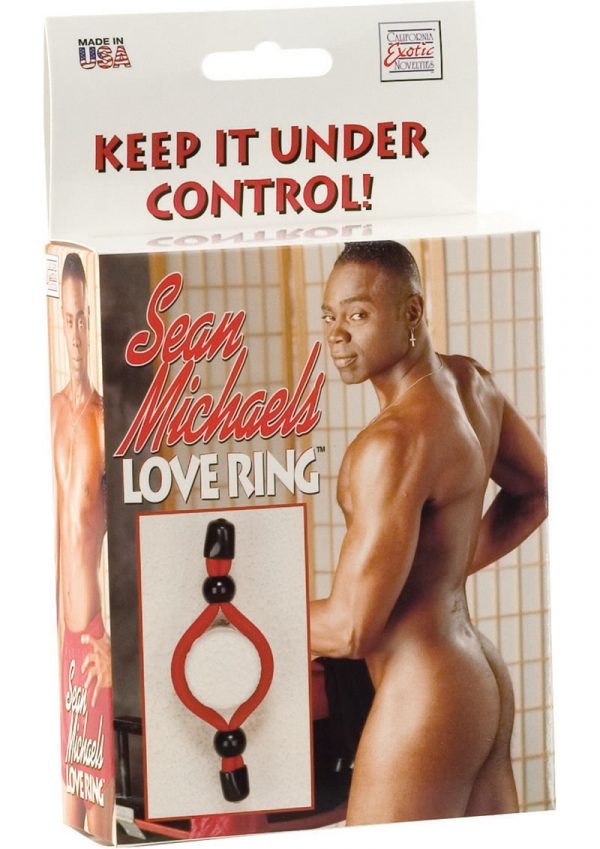 Sean Michaels Love Ring Asjustable Cock Ring Red