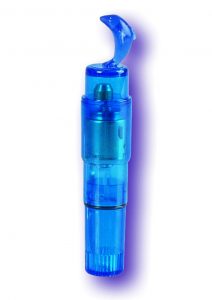 WATERPROOF VIBRO DOLPHIN 4.5 INCH BLUE