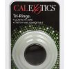 Tri Rings Glow In The Dark Cock Ring Set White