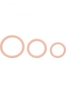 Tri Rings Natural Cock Ring Set Flesh