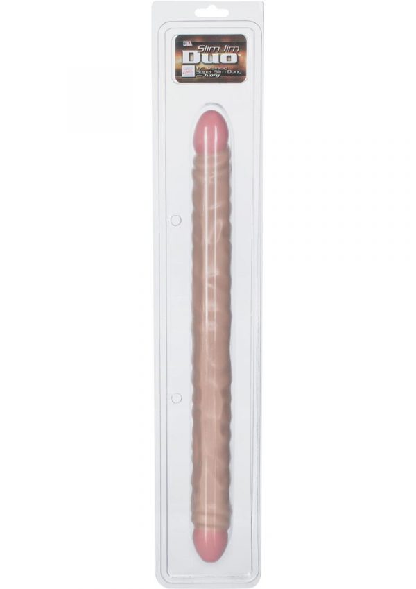 Slim Jim Duo Double Dong 17 Inch Ivory