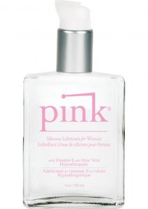 Pink Glass Bottle 4 Ounce