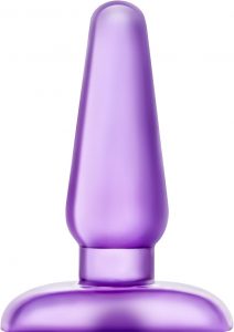 B Yours Eclipse Pleasure Medium Jelly Anal Plug Purple 4.7 Inches