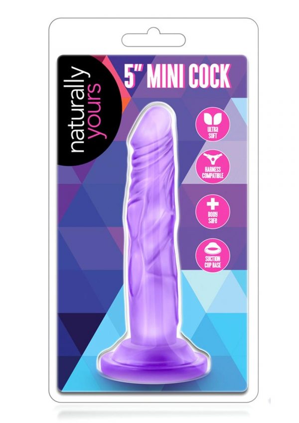 Naturally Yours - 5 Inch Mini Cock - Purple