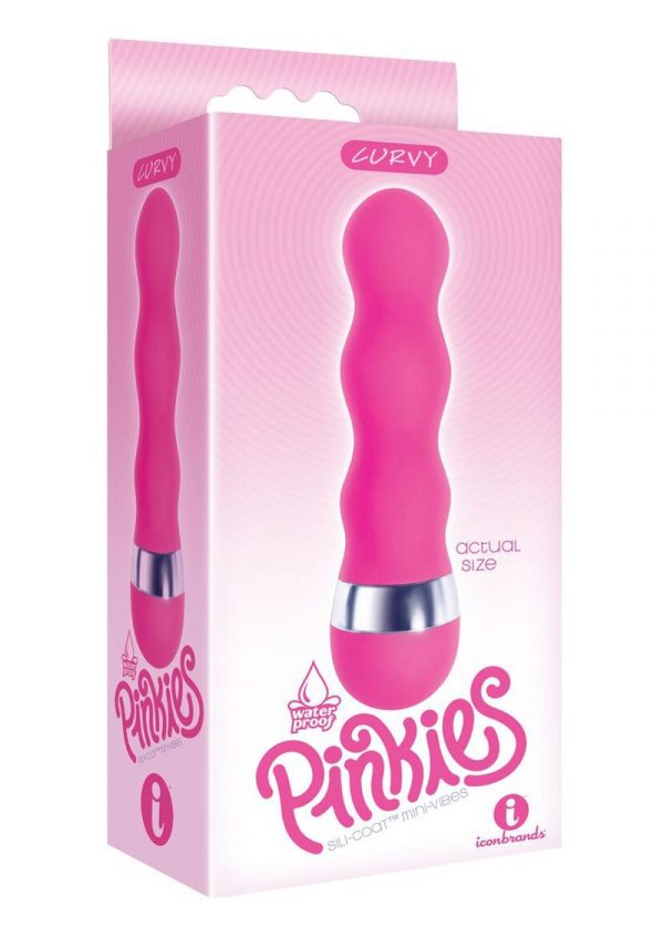 Pinkies Curvy Silicone Mini Vibe Waterproof Pink 4 Inch