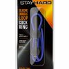 Stay Hard Silicone Double Loop Cock  Blue Adjustable