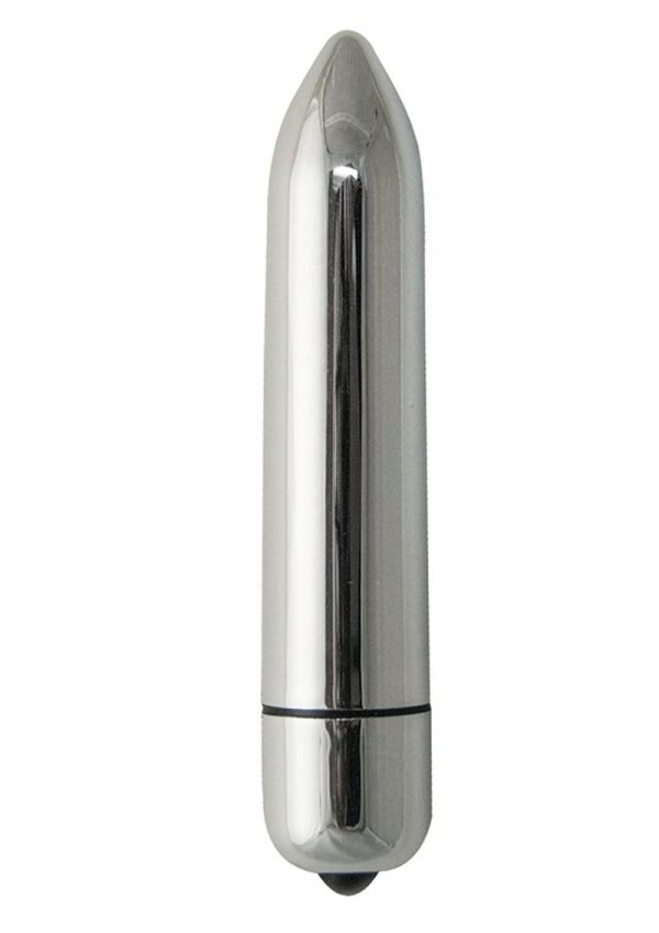 Intense Orgasm Bullet 10X Waterproof Silver 3.5 Inch