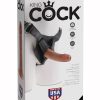 King Cock Strap On Harness With Cock Kit Tan 6 Inches
