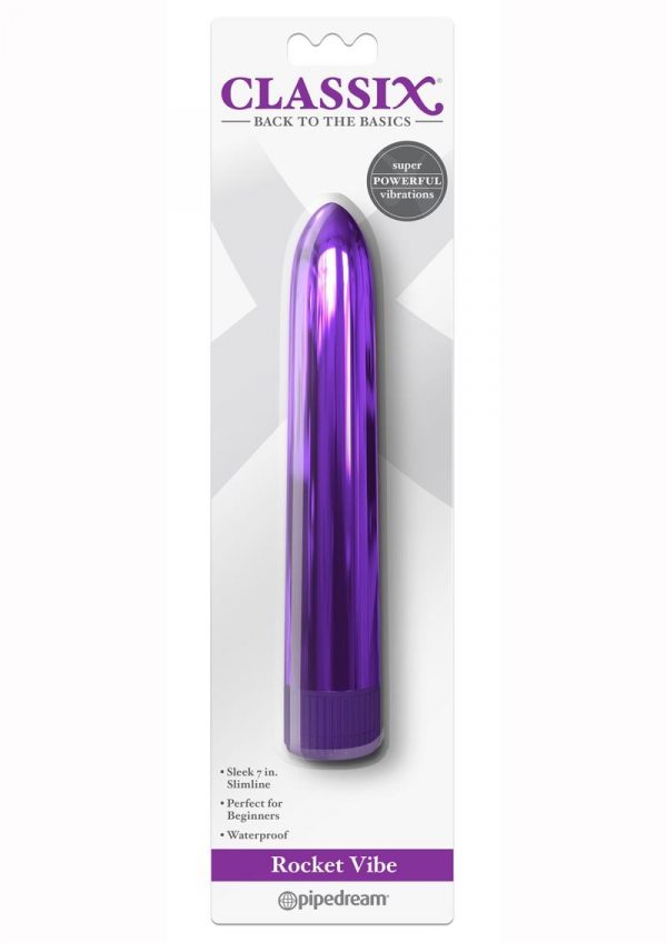 Classix Rocket Vibe Waterproof 7 Inches Purple