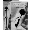 Booty Sparks Anal Plug Black Rose Medium 3.5 Inches