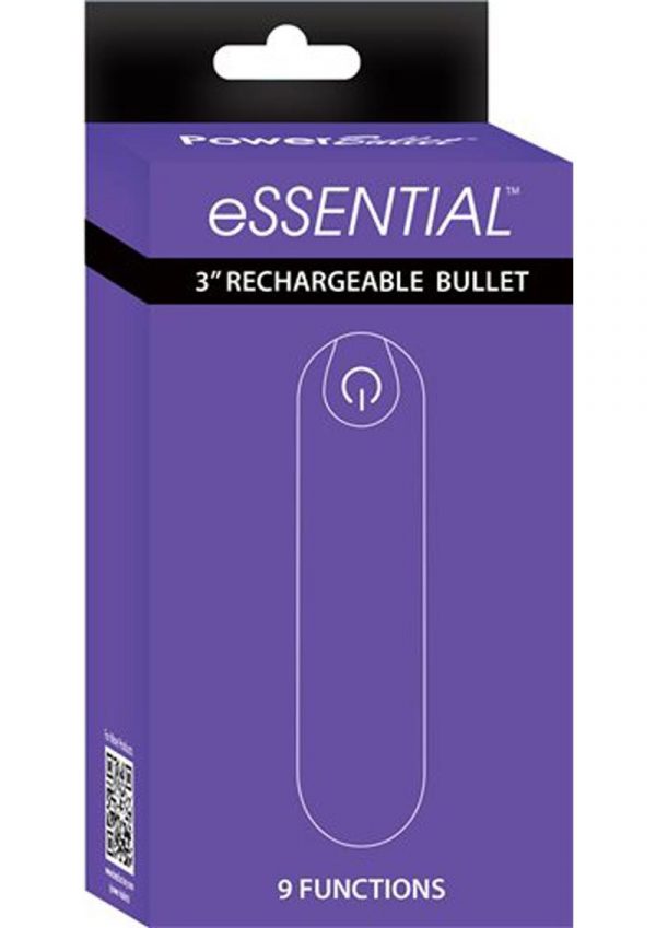 Essential Power Bullet Rechargeable Waterproof Purple