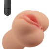 Always Horny Masturbator Vibrating Pussy And Ass Waterproof Flesh 6 Inch
