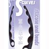 The 9 S-curves Anal Beads Silicone Non Vibrating