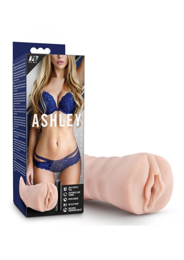 M For Men Ashley Stroker With Bullet - Vagina - Vanilla