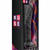 Ruse Jammy Silicone Realistic Dildo Black 8 Inch
