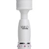 Wand Essentials Charmed Petite Wand Flexi- Neck Mini Massager White With Crystals 4 Inch