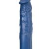 The Greatest Extender Penis Sleeve Silicone Realistic Waterproof Blue 7.5 Inch
