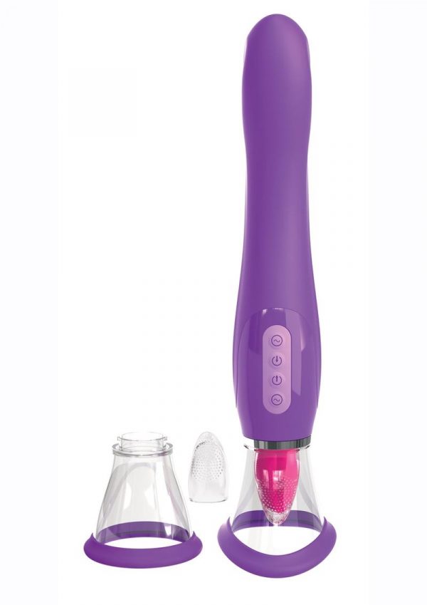 Fantasy For Her Her Ultimate Pleasure Silicone Vibrating Multi Speed USB Rechargeable Clit Stimulator Waterproof Purple