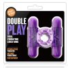 Play With Me Double Play Dual Vibrating Cock Ring - Purple