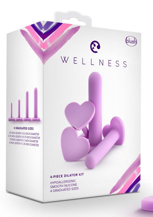 Wellness Dilator Kit Purple Expander Silicone Non Vibrating