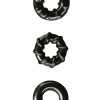 Renegade Dyno Rings Black Cock Ring Set Non-Vibrating