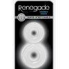 Renegade Double Stack Clear Cock Ring Set Non-Vibrating