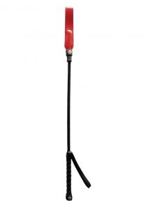 Rouge Short Riding Crop Slim Tip 20 Whip Bondage and Fetish Red