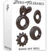 Ring My Bell Cock Ring Set of 4 Rubber Waterproof Black