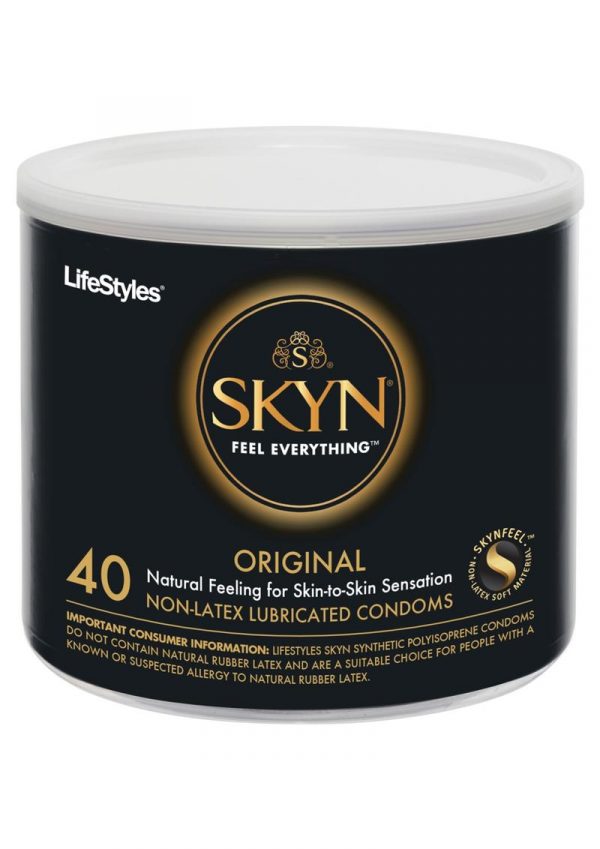 Lifestyles Skyn Original 40 Non-Latex Lubricated Condoms Bowl