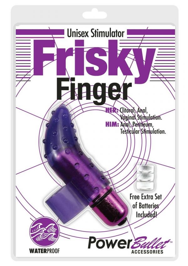 Powerbullet Frisky Finger  Multi Speed Water Resistant  Purple