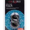 Ultra Soft Crazy 8 Silicone Cockring Black
