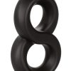 Ultra Soft Crazy 8 Silicone Cockring Black