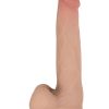 RealCocks Self Lubricating Bendable Realistic Dildo With Balls Waterproof Flesh 7 Inches