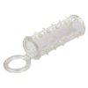 Sensation Enhancer Penis Sleeve With Scrotum Support Ring Clear