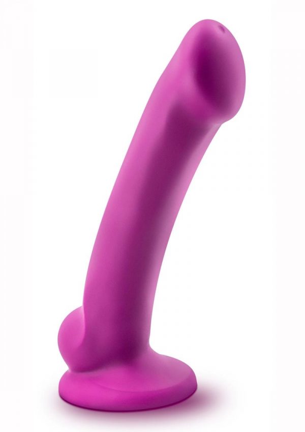 Avant D9 Ergo Mini Non Vibrating Dildo Silicone Suction Cup Base Harness Compatible Waterproof Violet