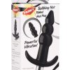 Frisky Bubbling Noir Ribbed Anal Plug