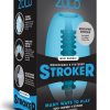 Zolo Squeezable and Textured Mini Bubble Male Masurbator Non Vibrating Blue