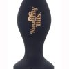 Naughty Bit Shake Your Ass Petite Vibrating Silicone Butt Plug USB Rechargeable Waterproof Black 4.25 Inches