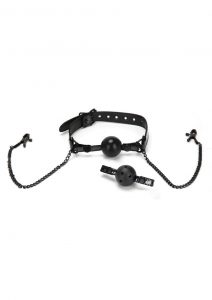 Whip Smart Diamond Gag/Nipple Clips - Black