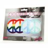 Peekaboo Pride Peace Signs Pasties - Rainbow