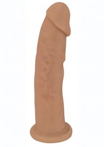 FleshStixxx Dual Density Silicone Bendable Dildo 6in - Caramel