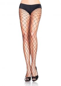 Leg Avenue Fence Net Pantyhose - O/S - Black