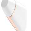 Satisfyer Love Triangle Rechargeable Silicone Clitoral Stimulator - White