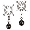 Nipple Grips 4-Point Weighted Nipple Press - Silver/Black