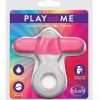 Play With Me Delight Vibrating Cock Ring - Pink